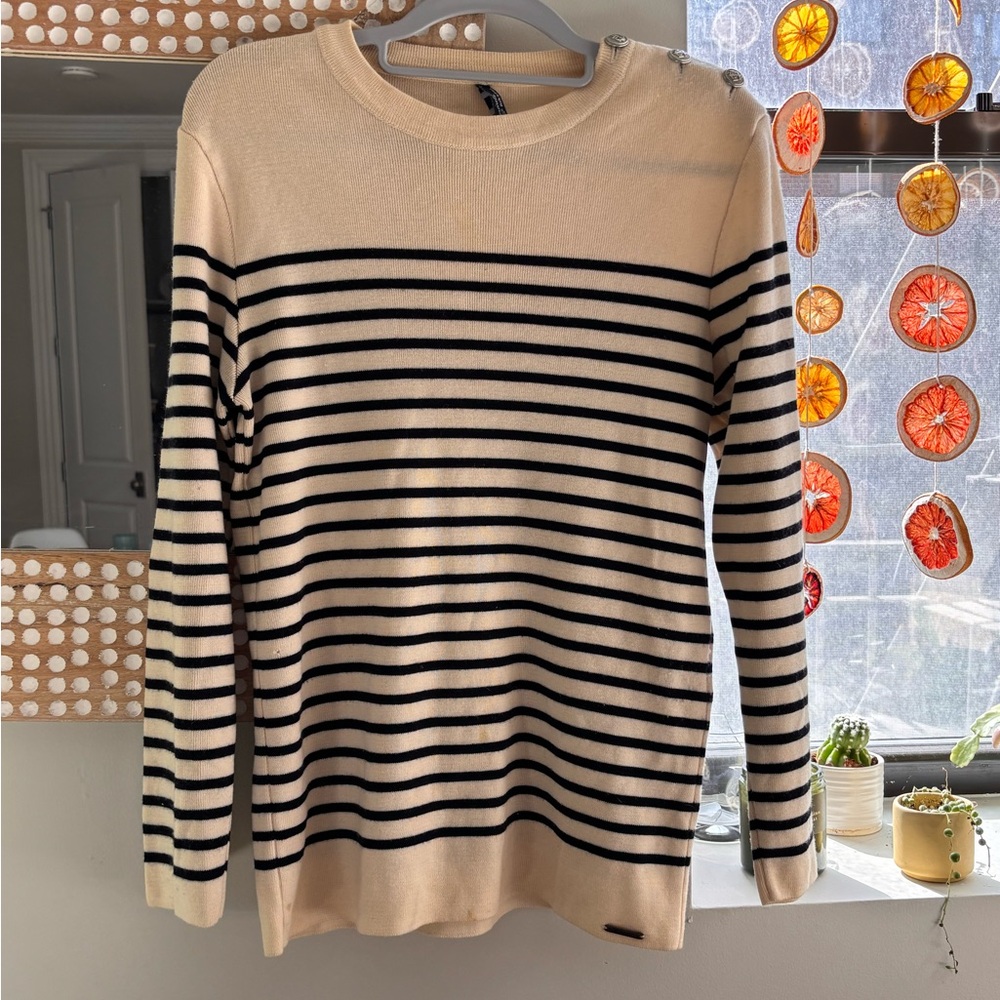 LAST CHANCE Saint James Mademoiselle Striped Sailor Sweater